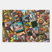 Gingerbrood, kerstmis ABC, Teddy Bear Inpakpapier Vel (Voorkant 2)