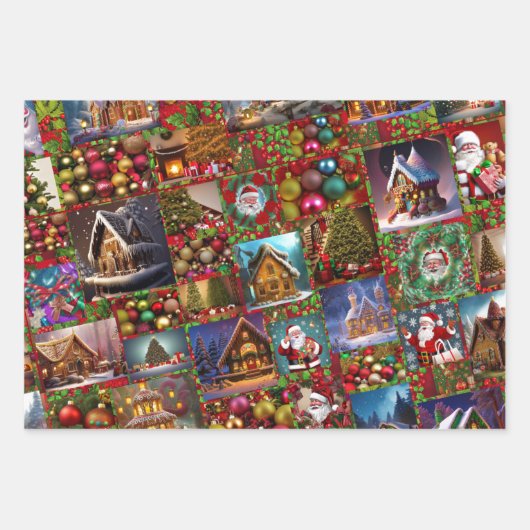 Gingerbrood, kerstmis ABC, Teddy Bear Inpakpapier Vel (Voorkant)