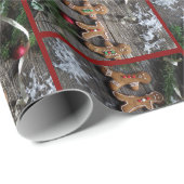 Gingerbrood Kerstmis Cadeaupapier (Rol Hoek)