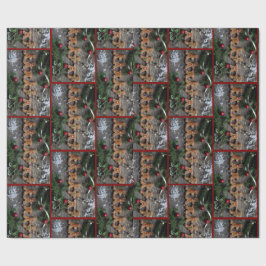 Gingerbrood Kerstmis Cadeaupapier