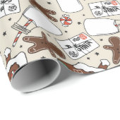 Gingerbrood Kerstmis Cadeaupapier (Rol Hoek)