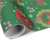 Gingerbrood kerstmis cadeaupapier (Rol Hoek)