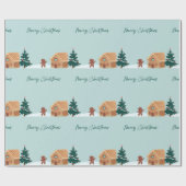 Gingerbrood Kerstmis Cadeaupapier (Vlak)