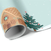 Gingerbrood Kerstmis Cadeaupapier (Rol Hoek)