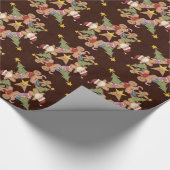 Gingerbrood Kerstmis Cadeaupapier (Hoek)