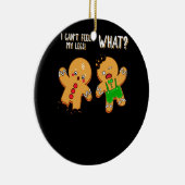 Gingerbrood Kerstmis Funny Cookie Baking Keramisch Ornament (Rechts)