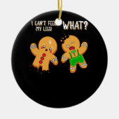 Gingerbrood Kerstmis Funny Cookie Baking Keramisch Ornament (Voorkant)