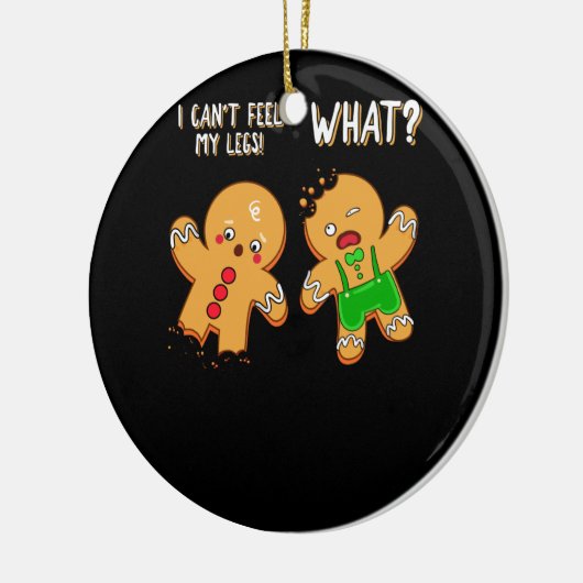 Gingerbrood Kerstmis Funny Cookie Baking Keramisch Ornament (Links)