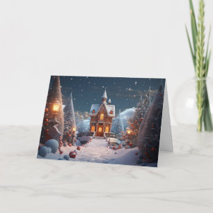 Gingerbrood Kerstmis Kaart