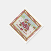 Gingerbrood Kerstmis Napkins Servetten (Hoek)