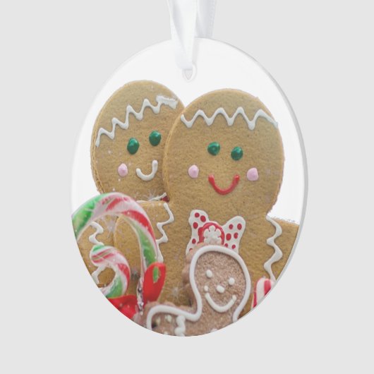 Gingerbrood Kerstmis Ornament (voorkant)