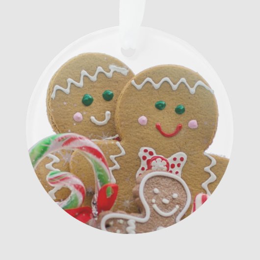 Gingerbrood Kerstmis Ornament (voorkant)