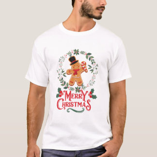 Gingerbrood Kerstmis T-shirt