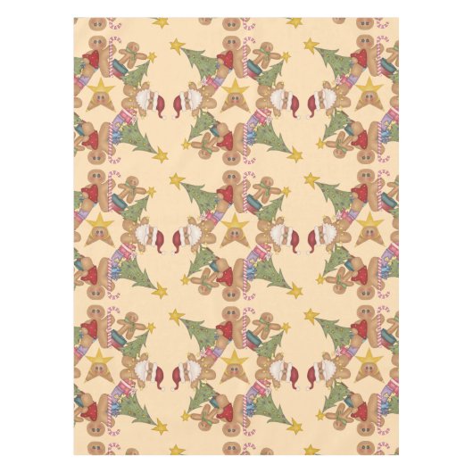 Gingerbrood Kerstmis Tafelkleed (Voorkant)