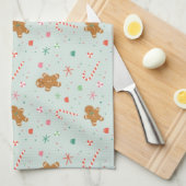 Gingerbrood Kerstmis Theedoek (Quarter Fold)