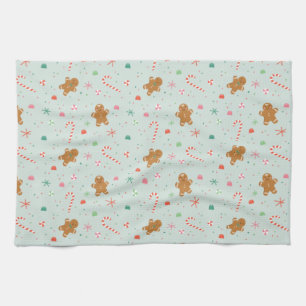 Gingerbrood Kerstmis Theedoek