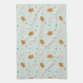 Gingerbrood Kerstmis Theedoek (Verticaal)