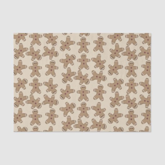 Gingerbrood Kerstmis Tissuepapier (Voorkant)