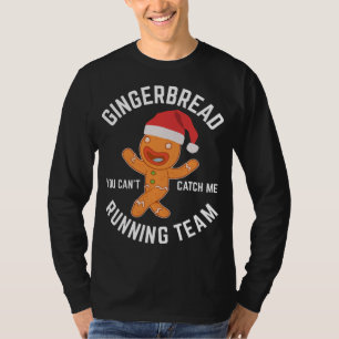 Gingerbrood kerstontbijt met ploeg Gif T-shirt