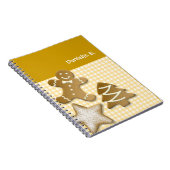 Gingerbrood koekje bruine leuke keuken notitieboek (Rechterzijde)