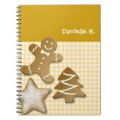 Gingerbrood koekje bruine leuke keuken notitieboek (Voorkant)