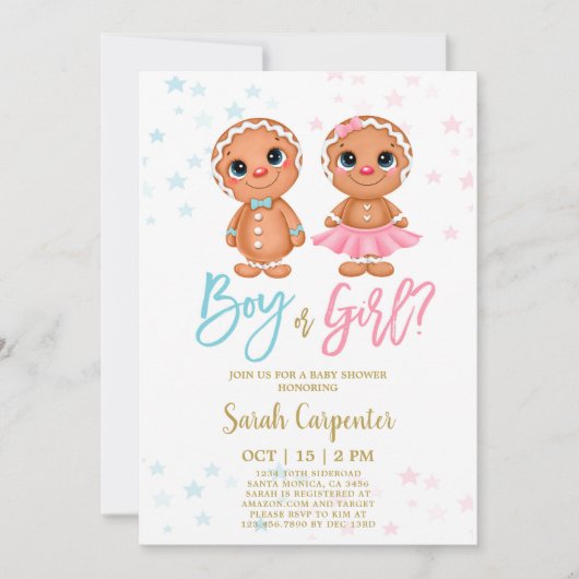 Gingerbrood Koekje Gendergelijkheid Vrijdag feestd Kaart (Voorkant)