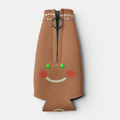 Gingerbrood-koekje glimlachen flesjeskoeler (Achterkant)