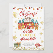 Gingerbrood koekje Kerstmis uitnodiging (Voorkant)