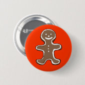 Gingerbrood-koekje Ronde Button 5,7 Cm (Voorkant /achterkant)