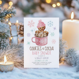 Gingerbrood Koekjes en Baby shower van Caca Girl Kaart