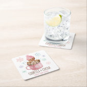 Gingerbrood Koekjes en Baby shower van Caca Girl Kartonnen Onderzetters (Insitu)