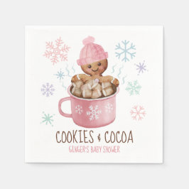 Gingerbrood Koekjes en Baby shower van Caca Girl Servet