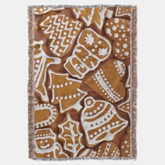 Gingerbrood Koekjes gooien deken (Voorkant Verticaal)