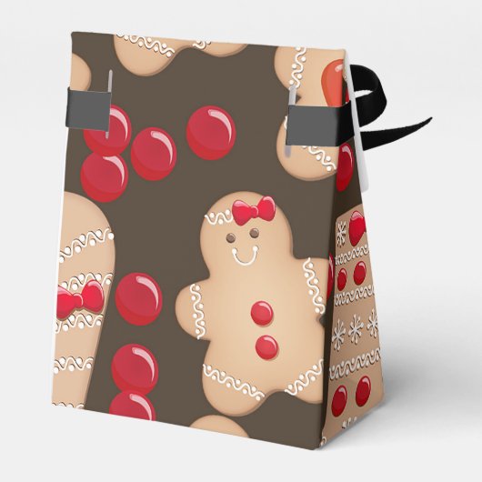 Gingerbrood Koekjes Holiday Cookie Exchange Party Bedankdoosjes (Achterkant)
