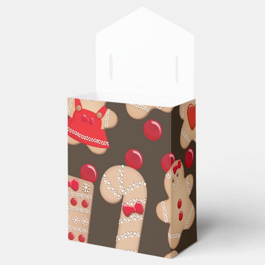 Gingerbrood Koekjes Holiday Cookie Exchange Party Bedankdoosjes (Geopend)