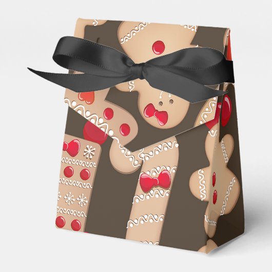 Gingerbrood Koekjes Holiday Cookie Exchange Party Bedankdoosjes (Voorkant Zijde)