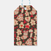 Gingerbrood Koekjes Holiday Cookie Exchange Party Cadeaulabel (Achterkant)