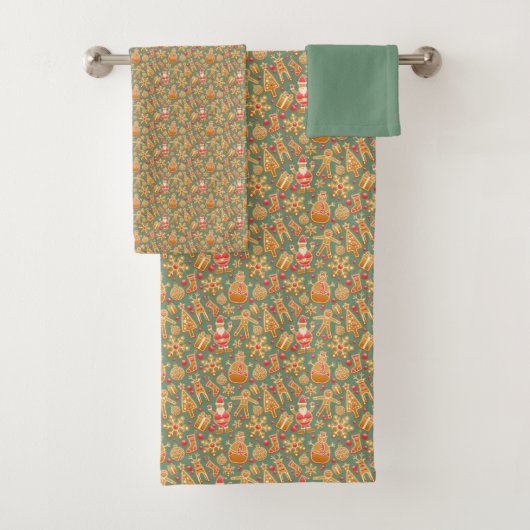 Gingerbrood/koekjes/Kerstmis Bad Handdoek (Insitu)