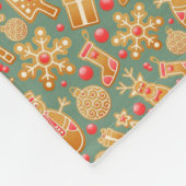 Gingerbrood/koekjes/Kerstmis Fleece Deken (Hoek)