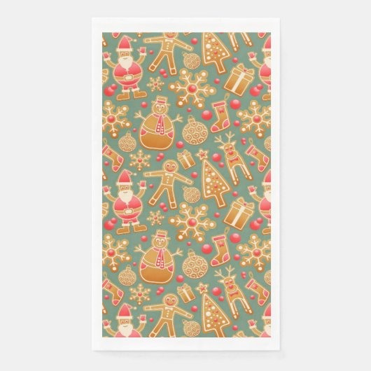 Gingerbrood/koekjes/Kerstmis Servet (Voorkant)