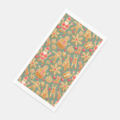 Gingerbrood/koekjes/Kerstmis Servet (Hoek)