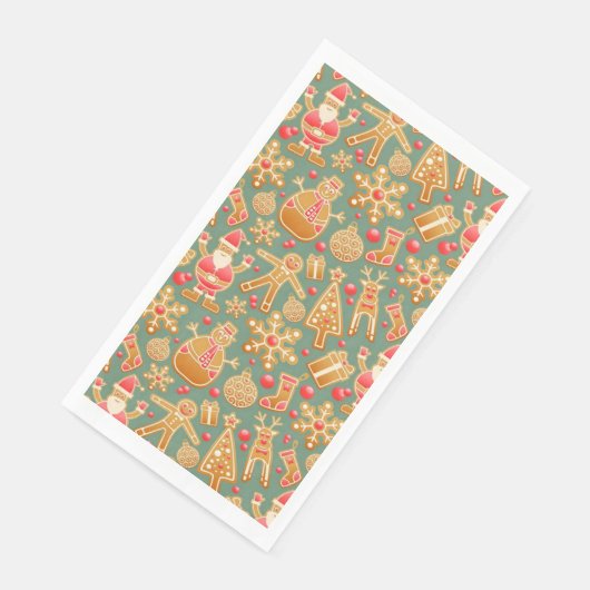 Gingerbrood/koekjes/Kerstmis Servet (Hoek)