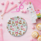 Gingerbrood Koekjes Snowglobe Snoep Papier Bord (Feest)