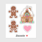 Gingerbrood Koekjes Stickers (Vel)