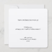 Gingerbrood koekjesdoopvont Merry kerstcard (Achterkant)