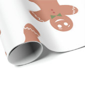 Gingerbrood koekjespatroon cadeaupapier (Rol Hoek)