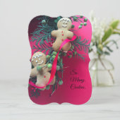 Gingerbrood-koekjesruil Kaart (Staand voorkant)