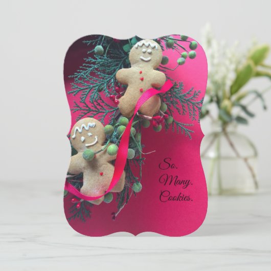 Gingerbrood-koekjesruil Kaart (Staand voorkant)