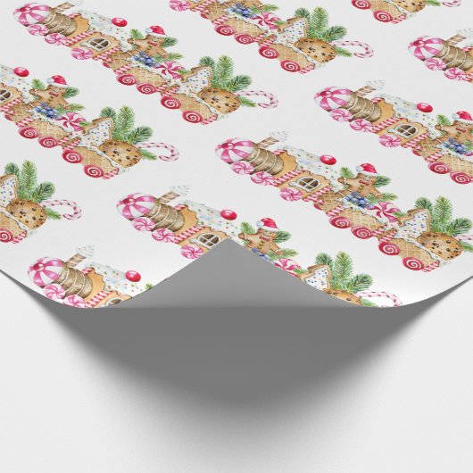 Gingerbrood Koekkerst Cadeaupapier (Hoek)