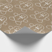 Gingerbrood Kreuft-papierpapier Cadeaupapier (Hoek)